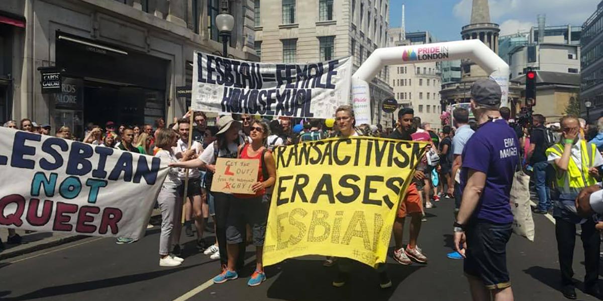Breaking Anti Trans Feminists Disrupt London Pride Parade