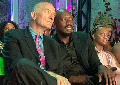 Edwin Cameron and partner Nhlanhla Mnisi 